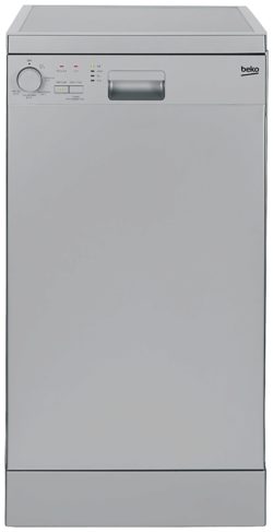 Beko - DFS05010S - Slimline Dishwasher - Silver